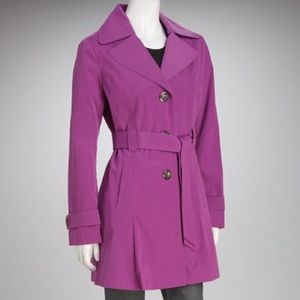 London Fog Magenta/Purple Trench Coat